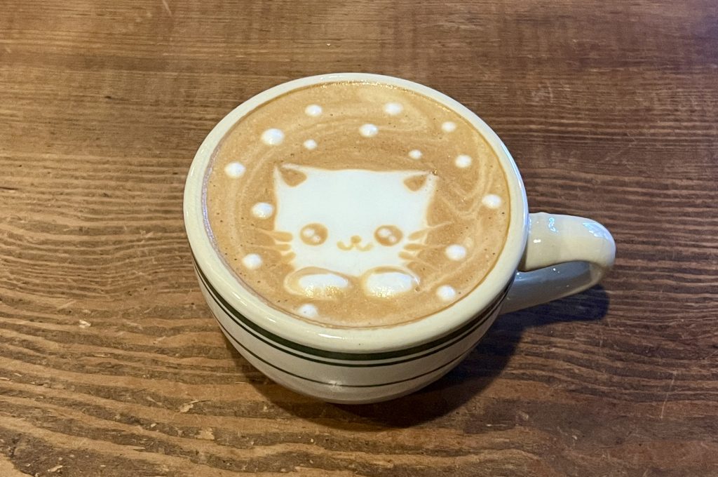 ねこラテアート