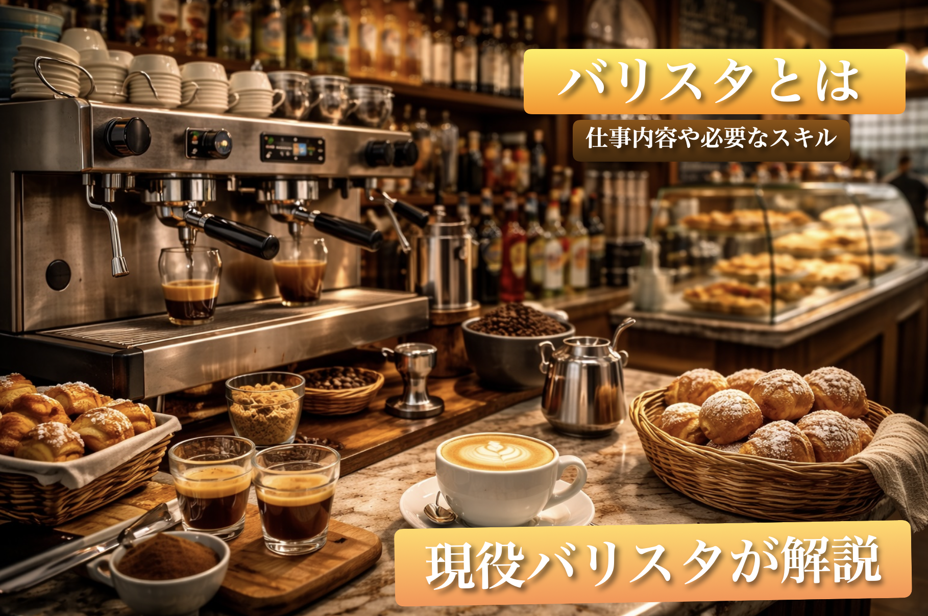 バリスタとは？仕事内容や必要なスキルを現役バリスタが解説